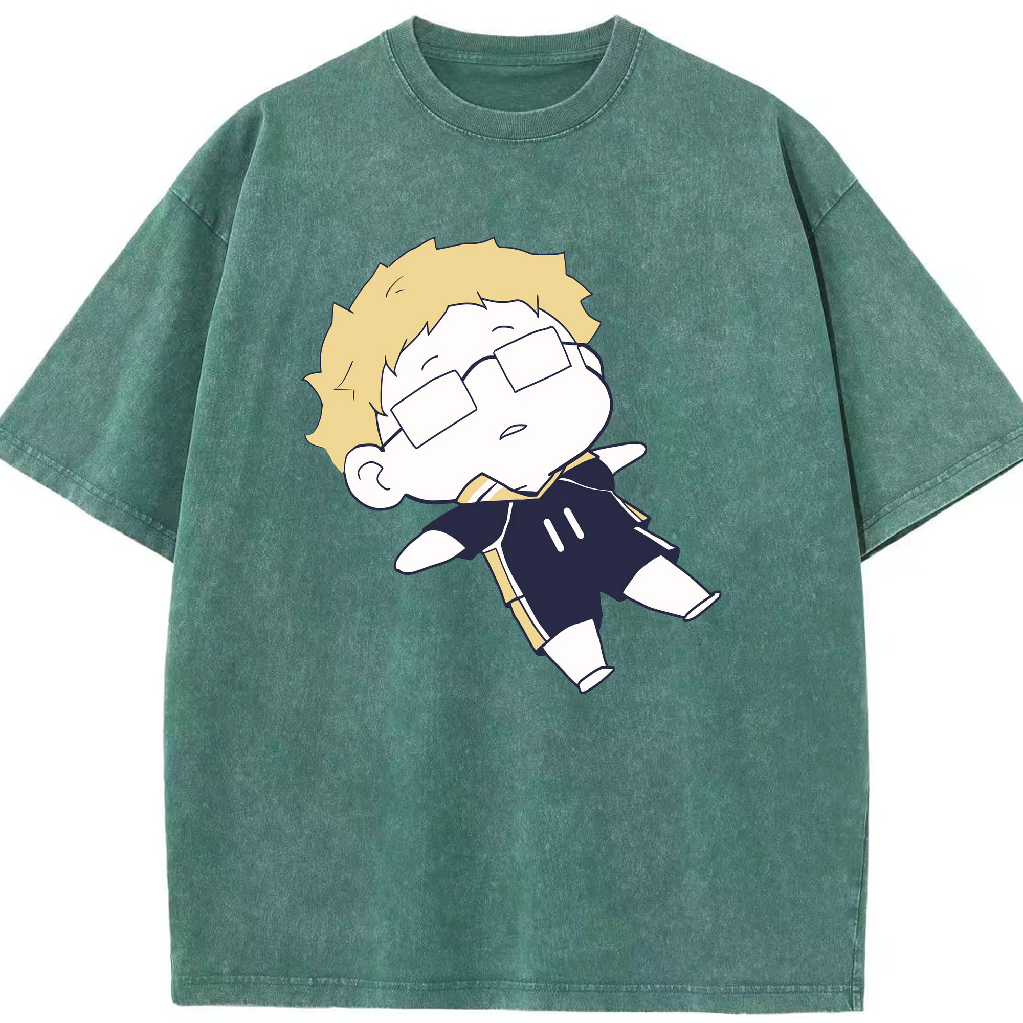 （画像用） ハイキュー!! Haikyu!! 綿100% ヴィンテージ風 半袖Tシャツ（フロントプリント）